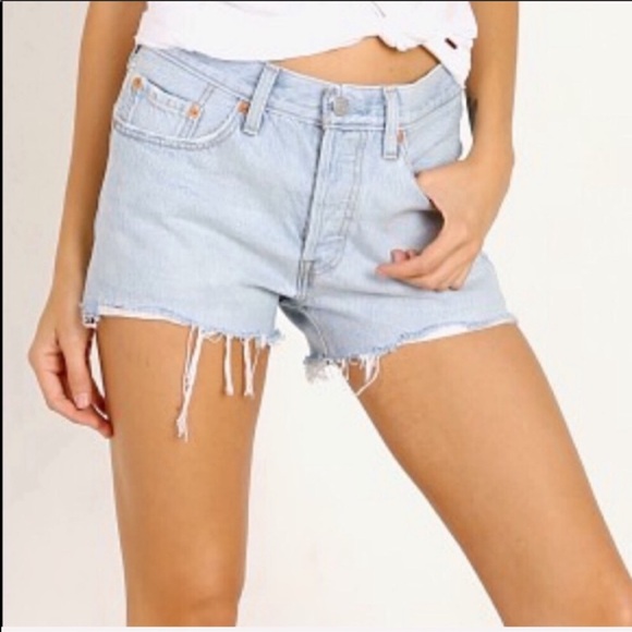 Levi’s 501’s Jean Shorts Denim Cut Offs NWT - Picture 6 of 8